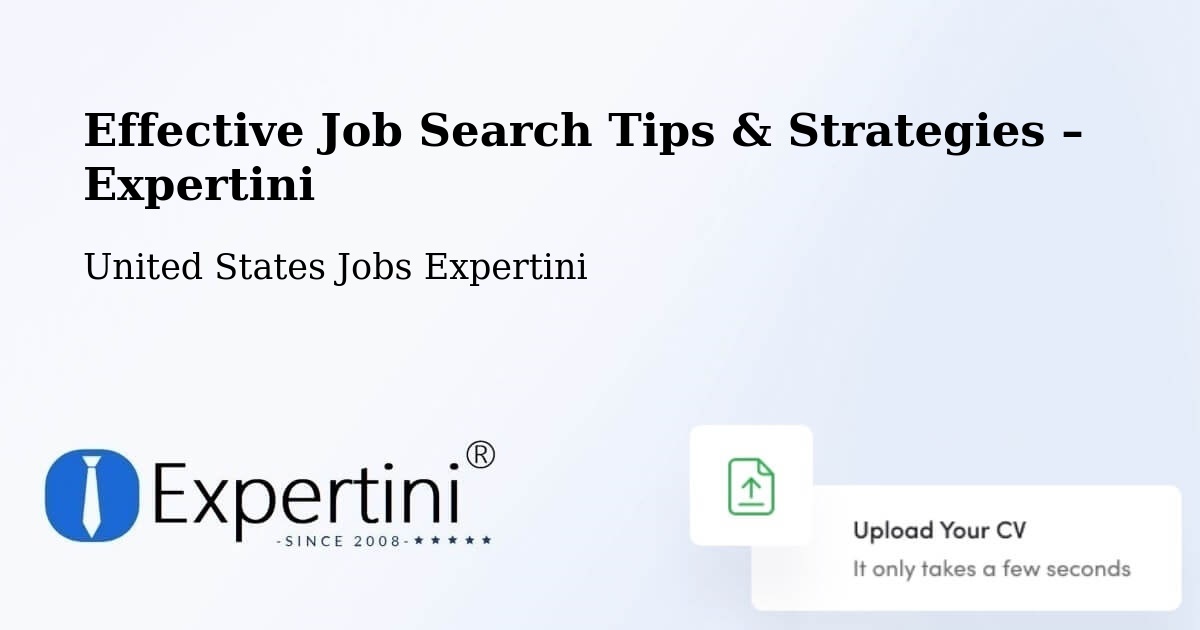 Job Search Tips & Strategies for Job Seekers – Angleton - Angleton, United States Jobs Expertini
